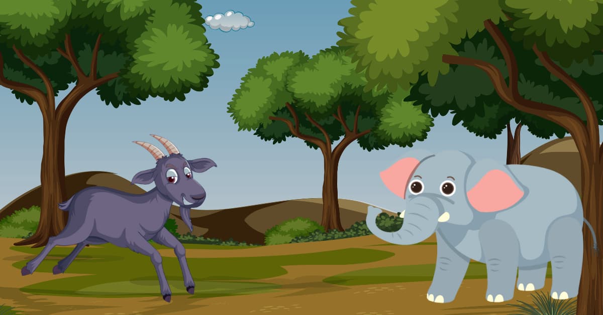 हाथी और एक बकरी की कहानी The Elephant And The Goat Story In Hindi